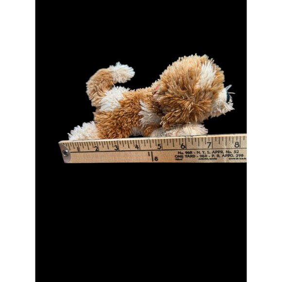 Douglas Plush Dog Toy Brown & White Floppy Stuffed Animal 8" Long Soft & Cuddly - Picture 3 of 8